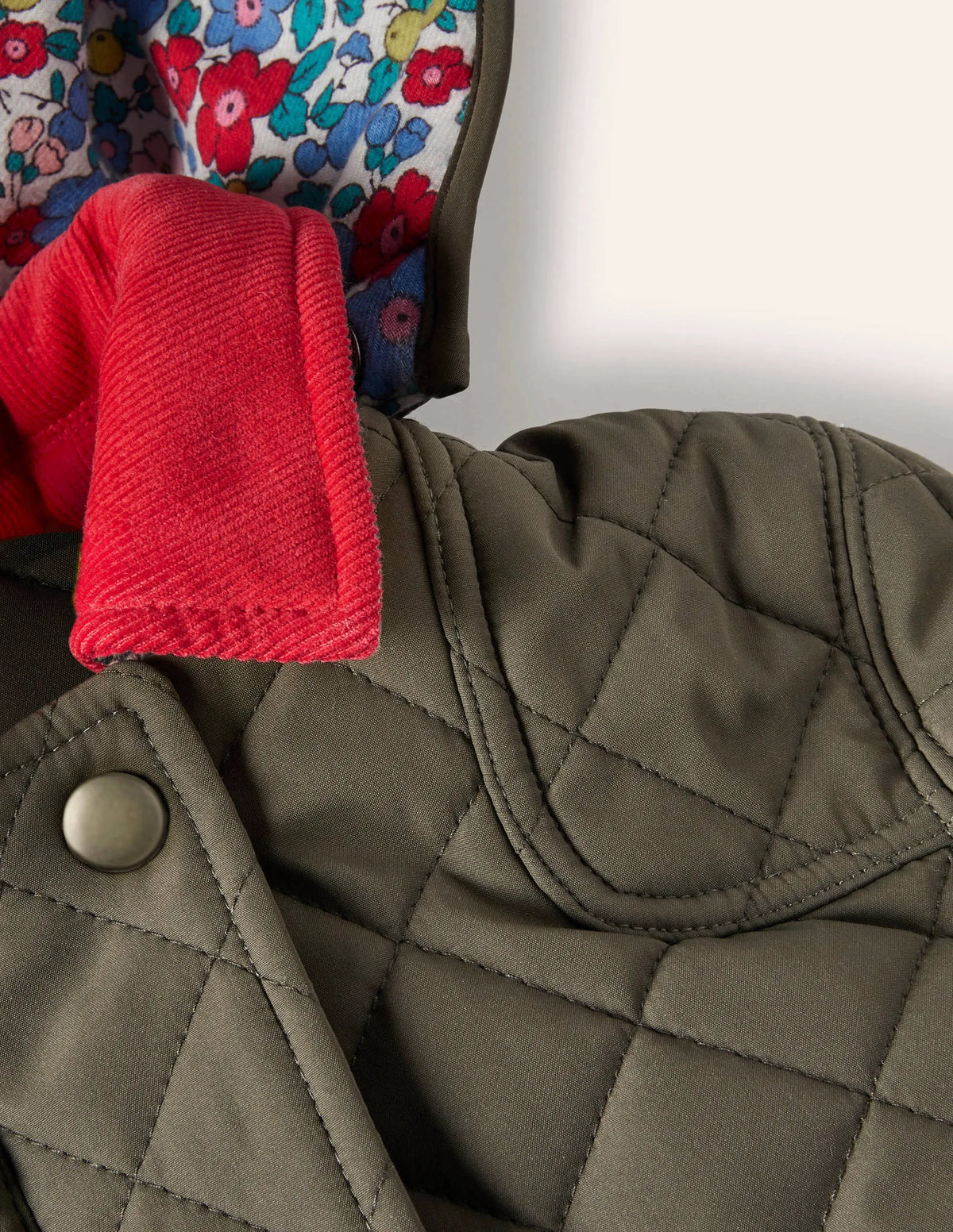 Quilted Jacket-Khaki Green