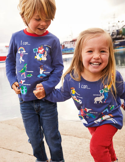 Fun Facts T-shirt-Starboard Blue When I Grow Up