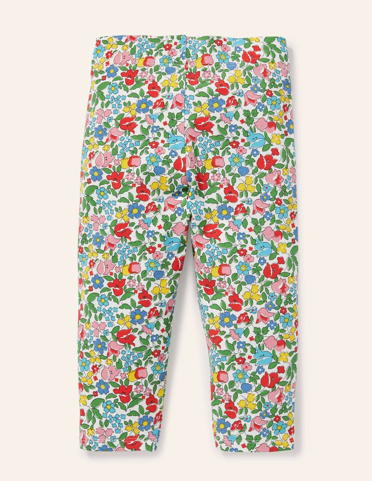 Fun Cropped Leggings-Multi Vintage Ditsy Floral