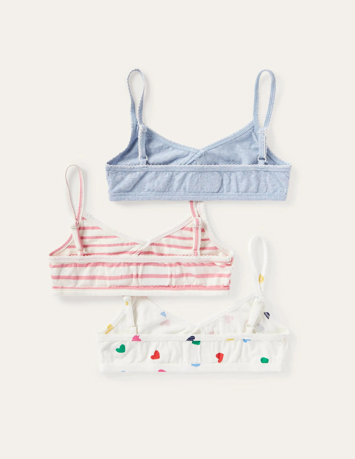 Crossover Crop Tops 3 Pack-Multi