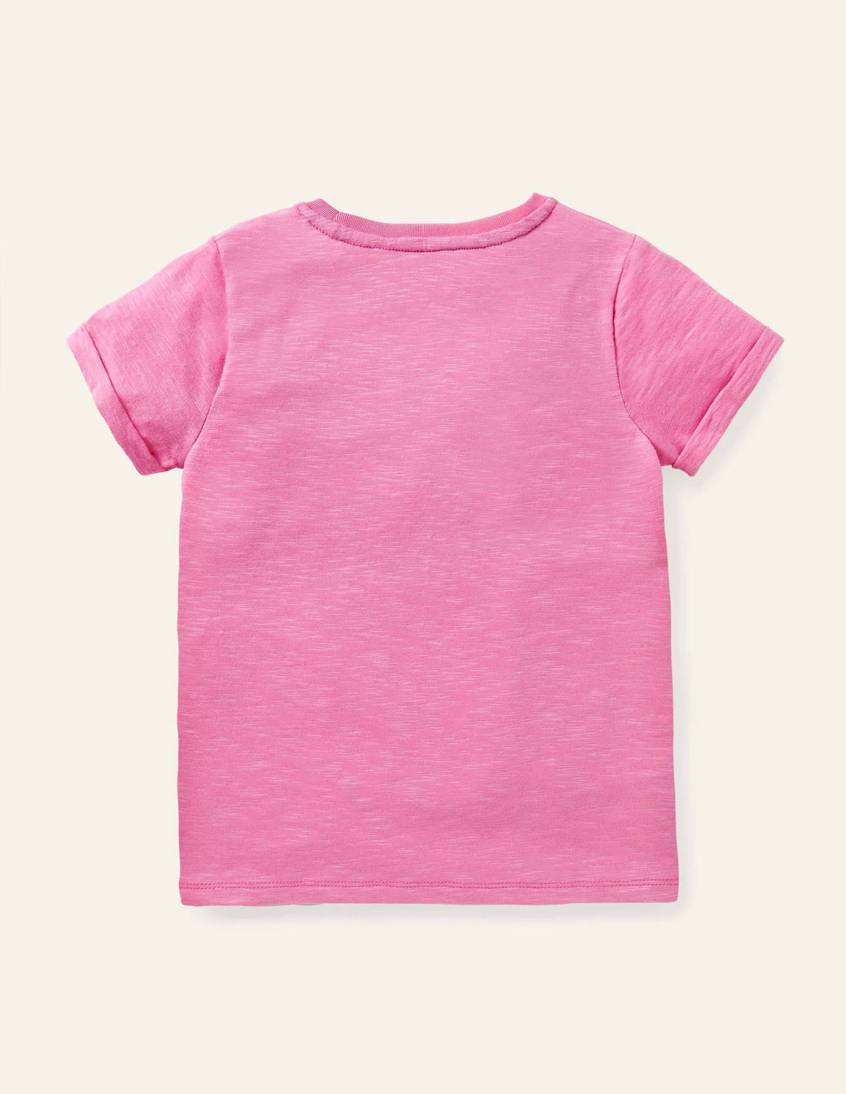 Star Pocket Slub T-shirt-Plum Blossom Pink