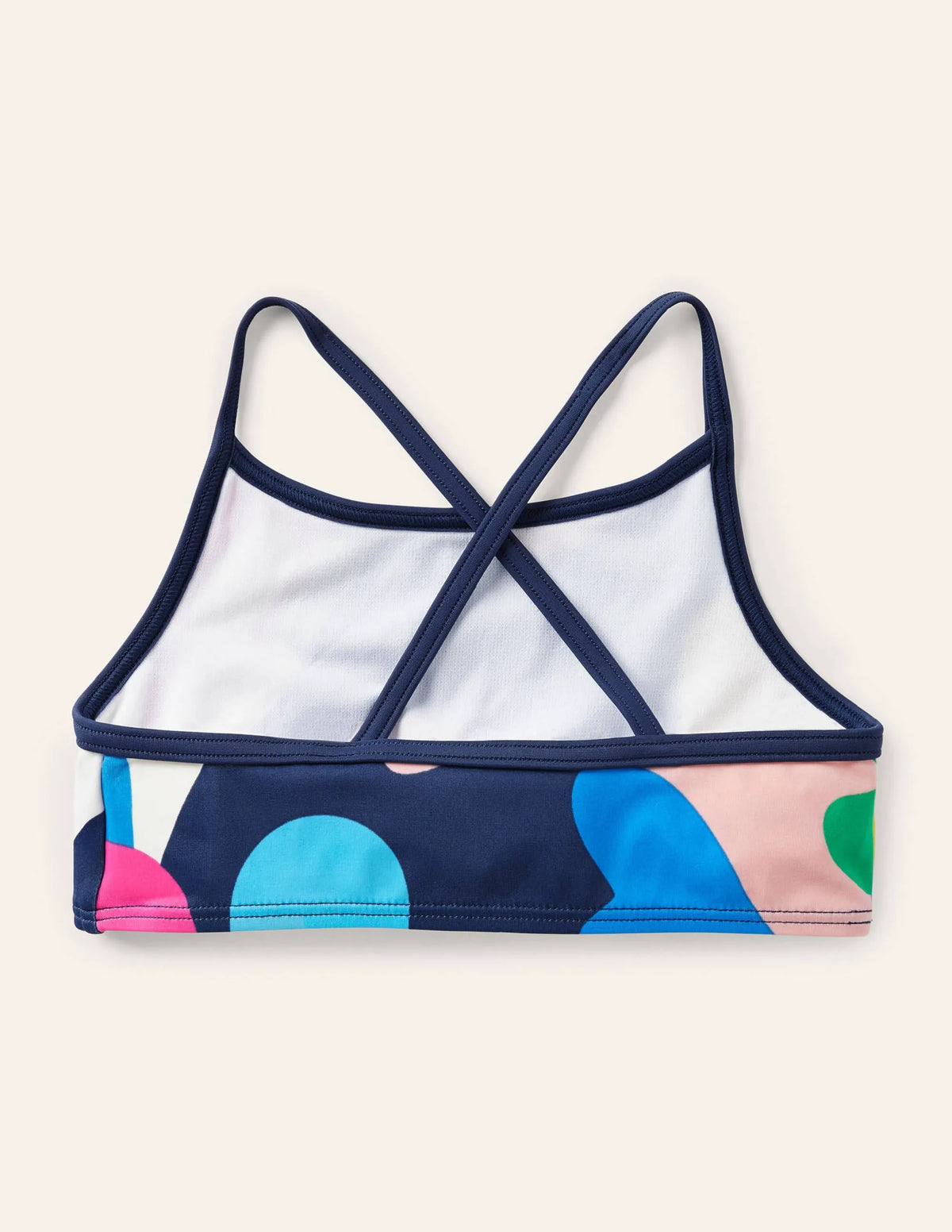 Patterned Bikini Top-Multi Coral Camo