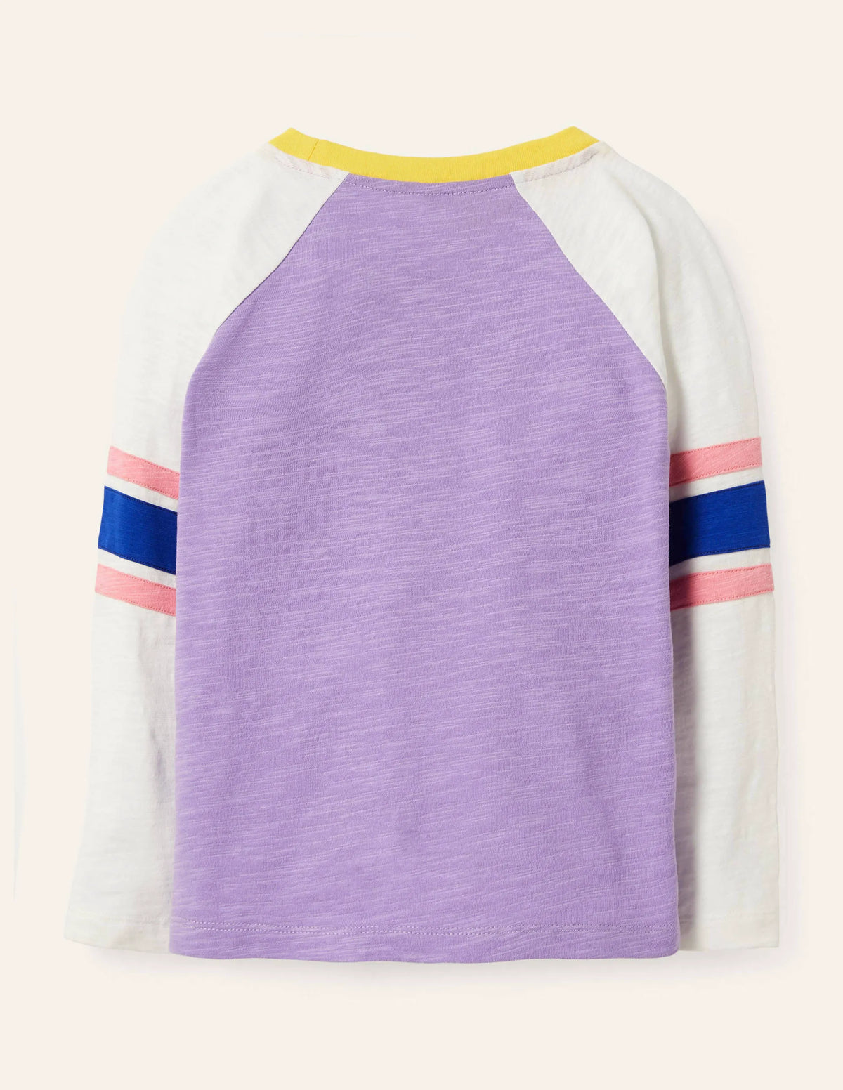 Slub Raglan T-shirt-Cool Violet Purple