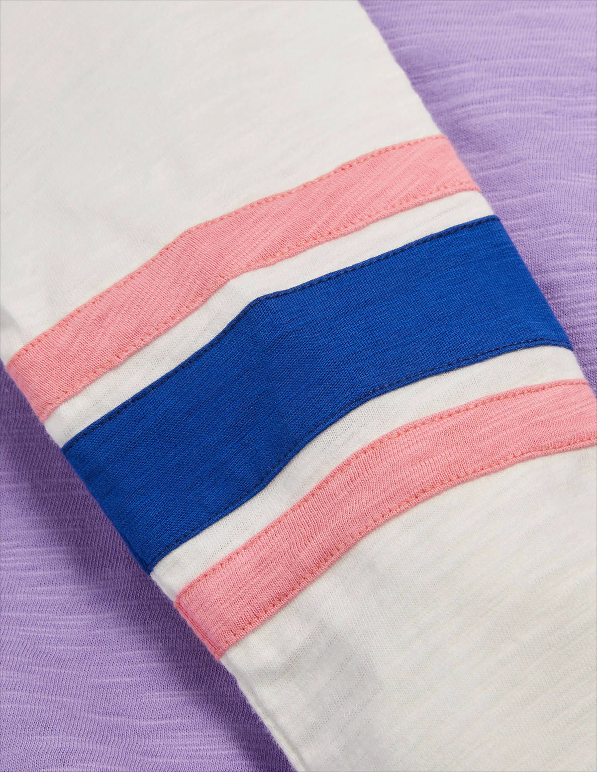 Slub Raglan T-shirt-Cool Violet Purple