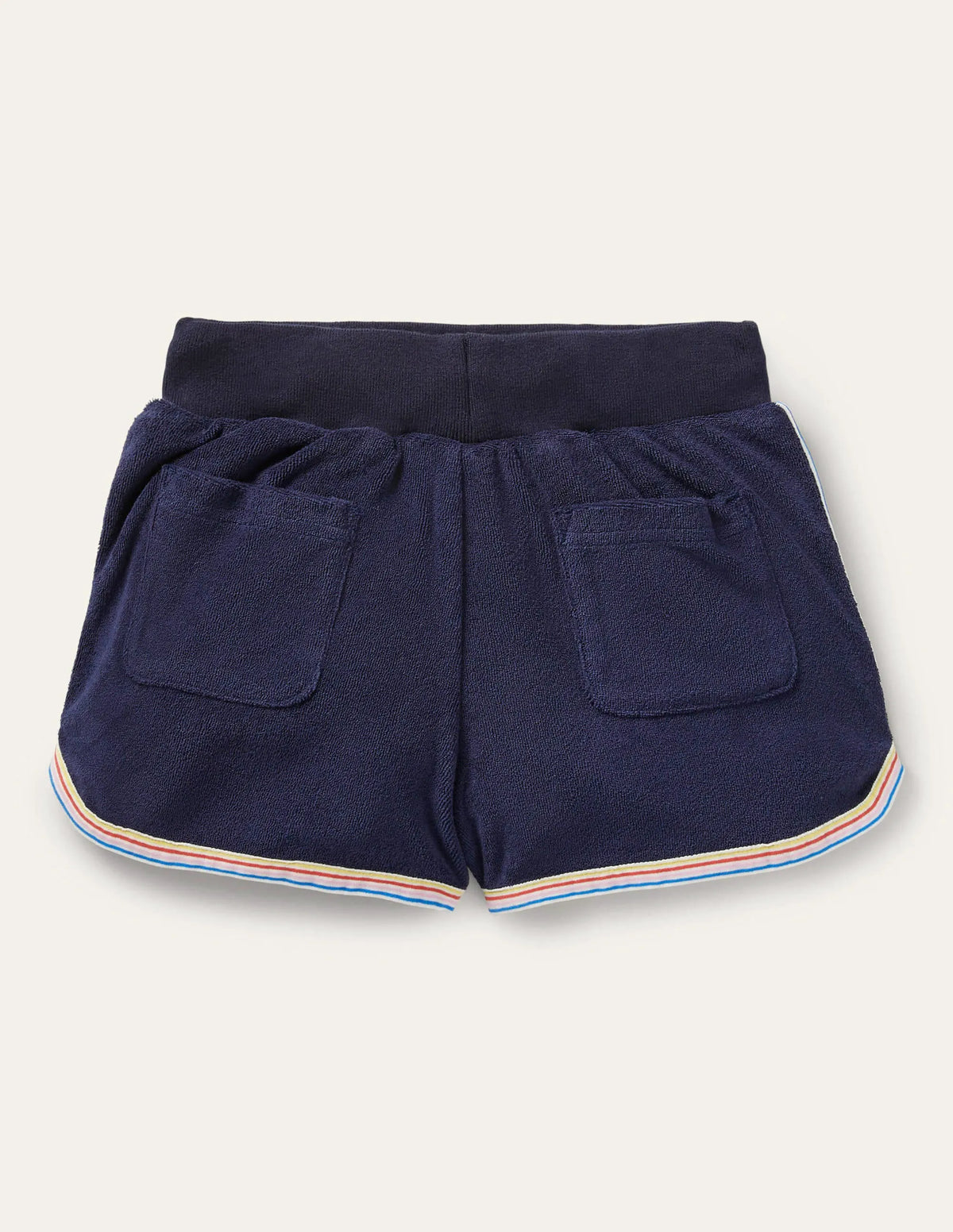 Retro Towelling Shorts-College Navy