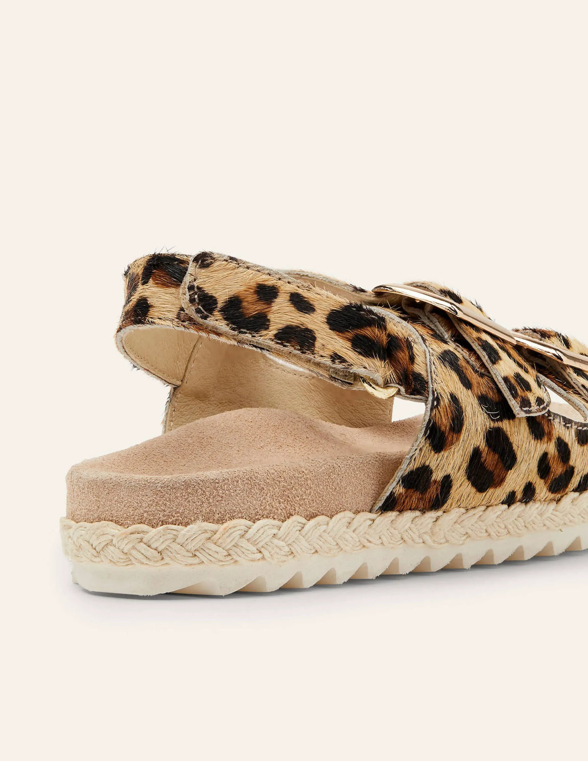 Espadrille Sandals-Tan Leopard