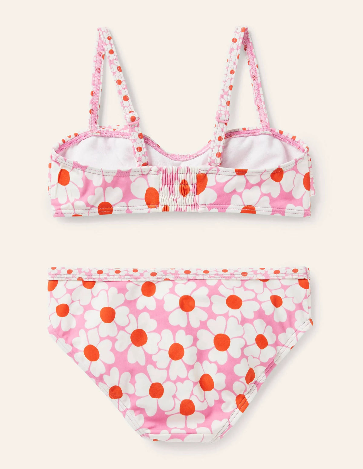 Floral Bikini Set-Plum Blossom Pink Daisybed