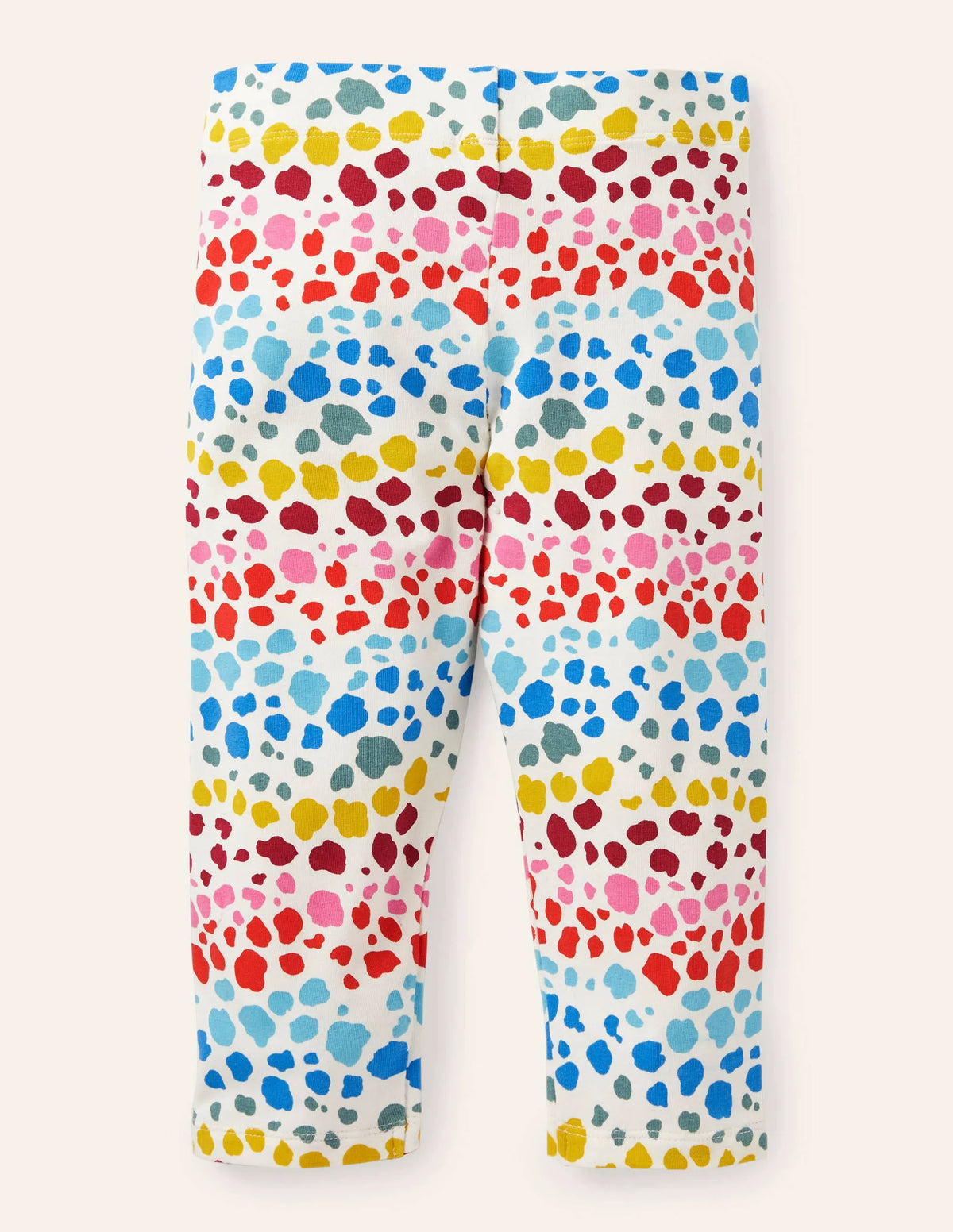Fun Cropped Leggings-Multi Rainbow Leopard
