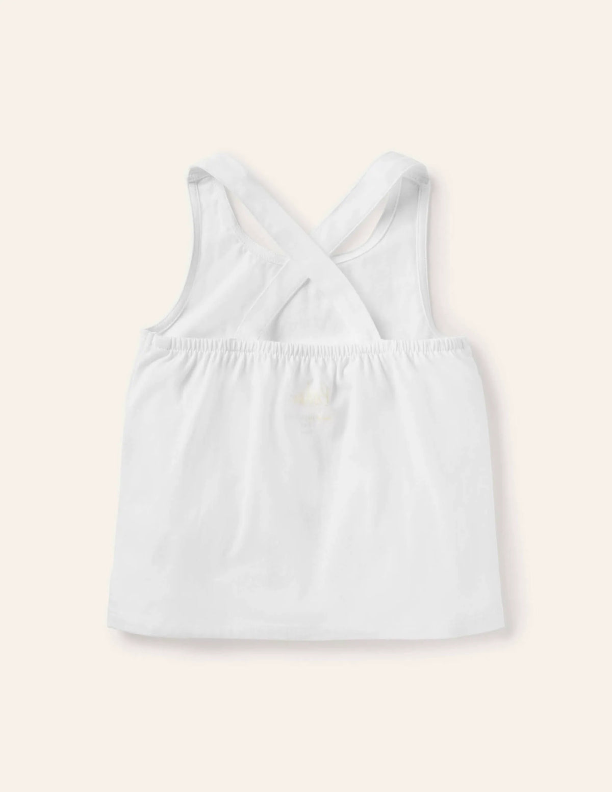 Cross-back Tank-White