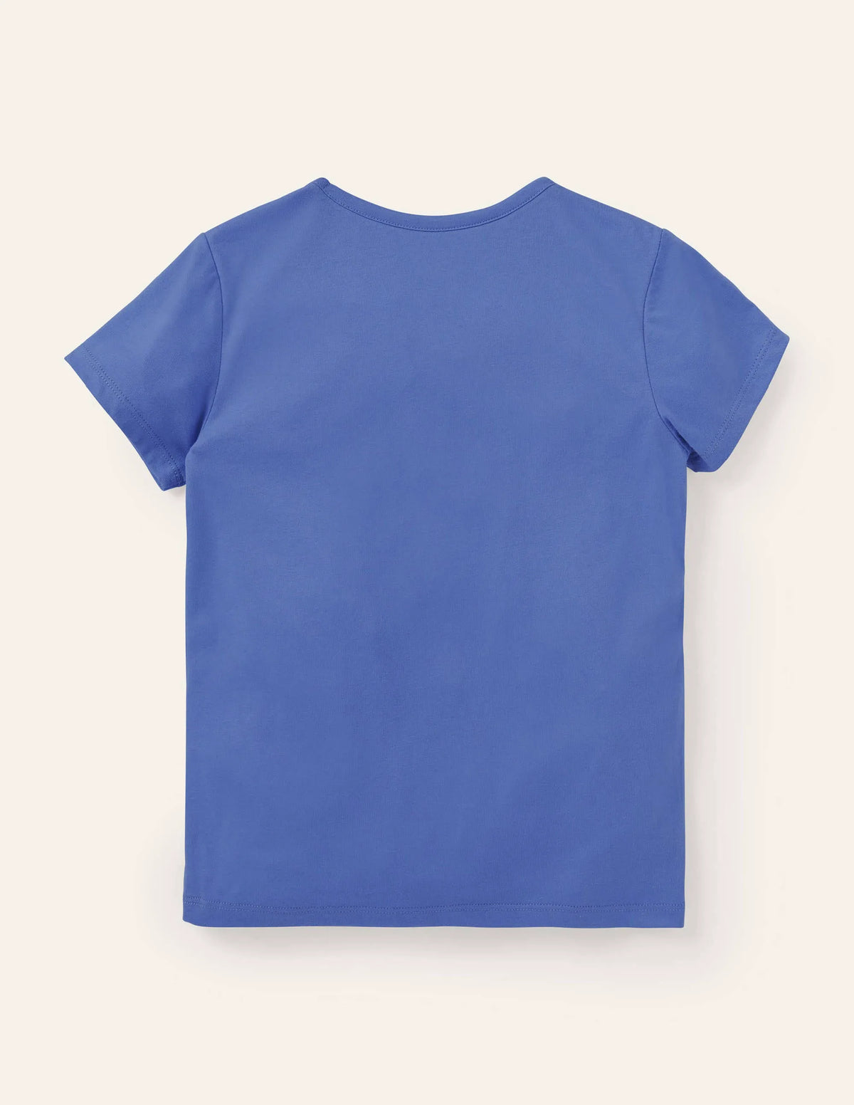 Rainbow Appliqué T-shirt-Gulf Blue Elephant