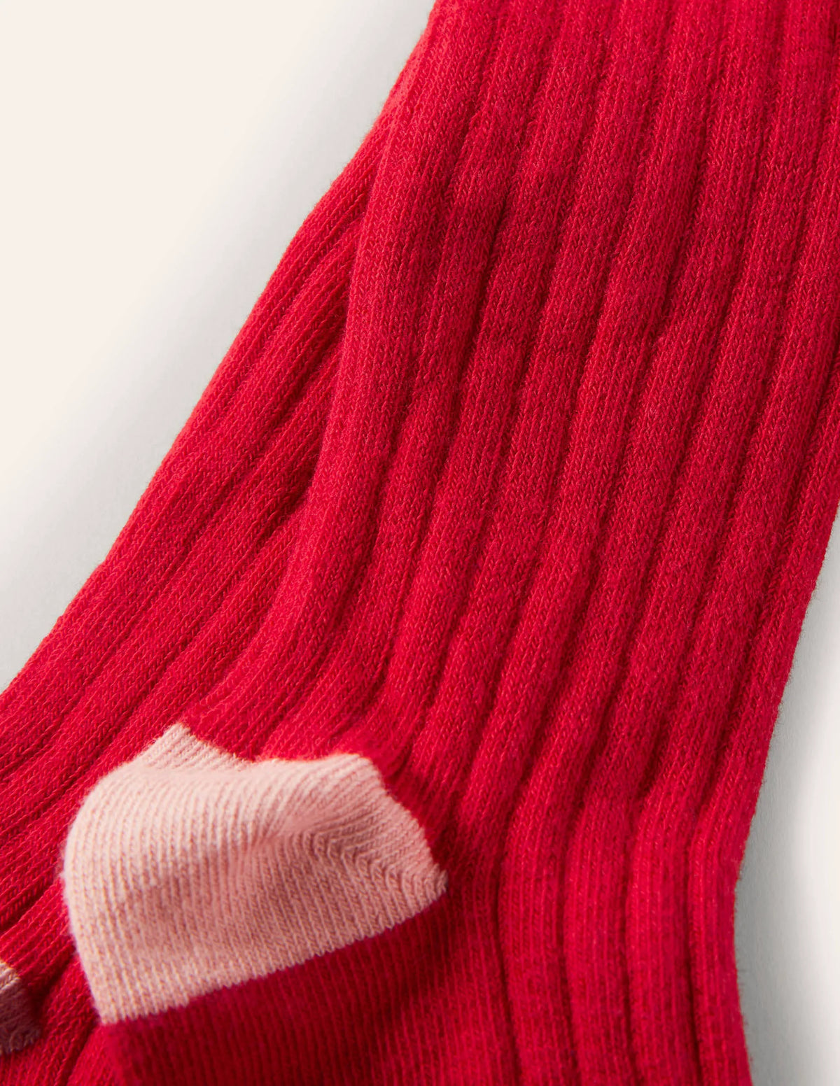 Ribbed Tights-Rockabilly Red