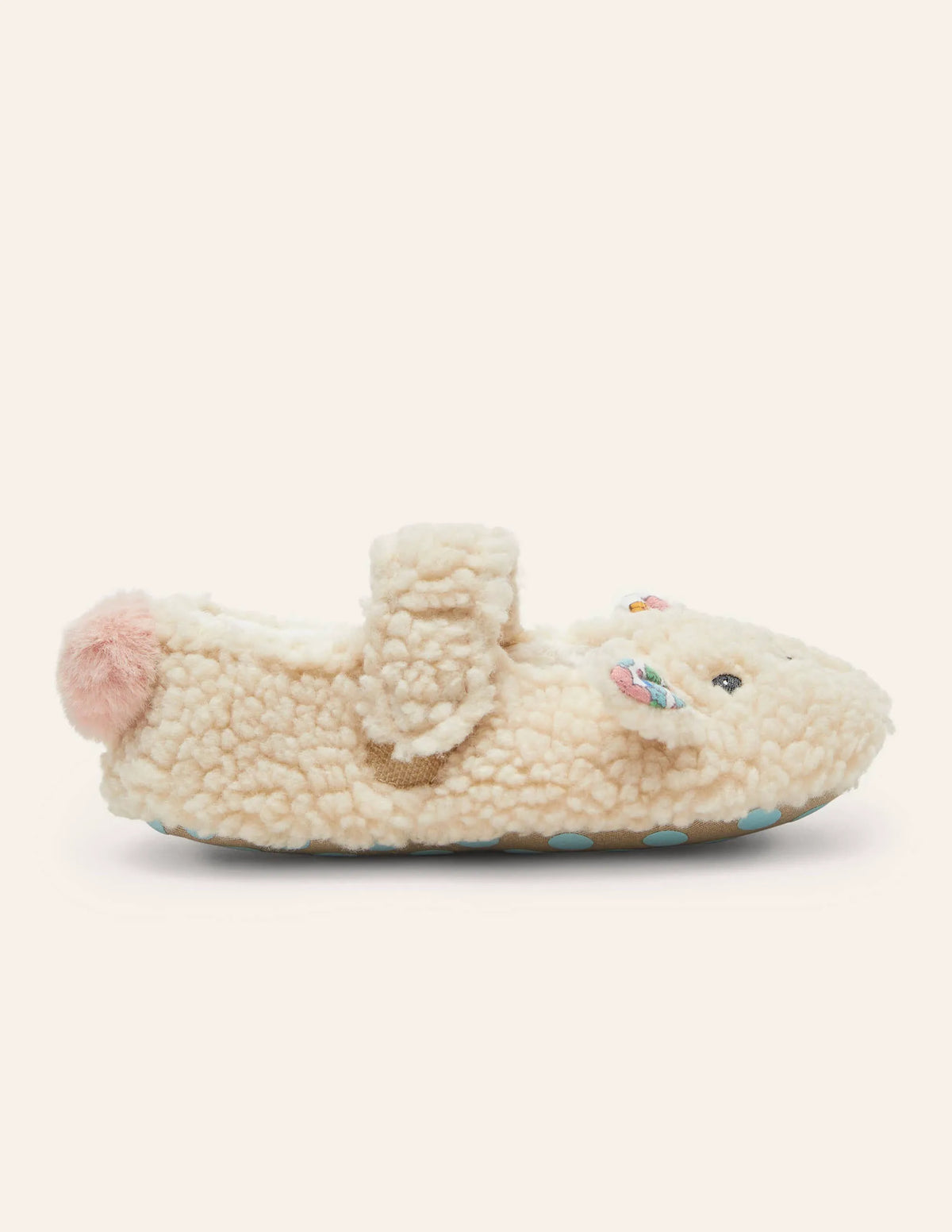 Novelty Slippers-Oatmeal Sheep