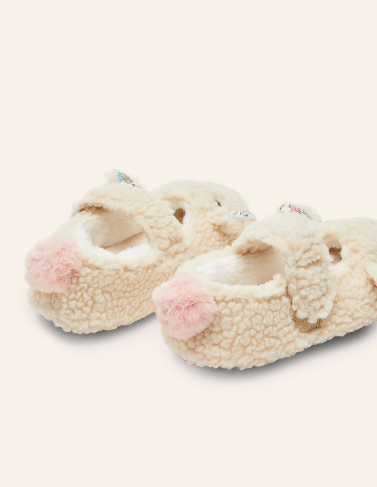 Novelty Slippers-Oatmeal Sheep