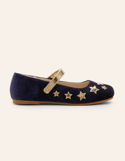 Velvet Flats-College Navy Stars