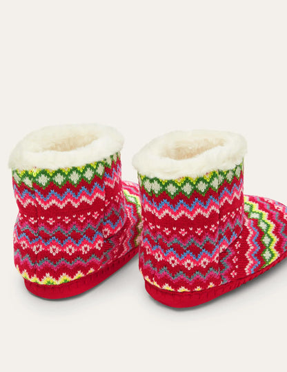 Slipper Boots-Multi Fairisle
