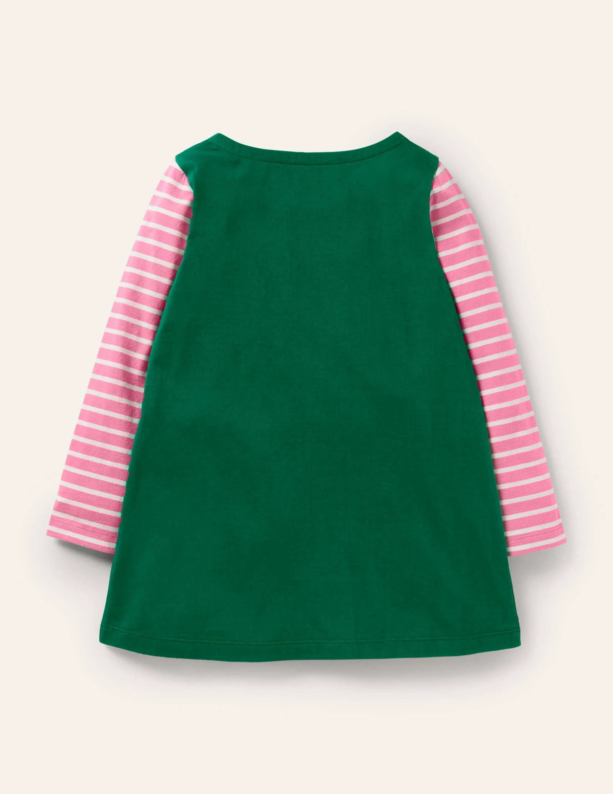 Appliqué Pocket Tunic-Forest Green Fairies
