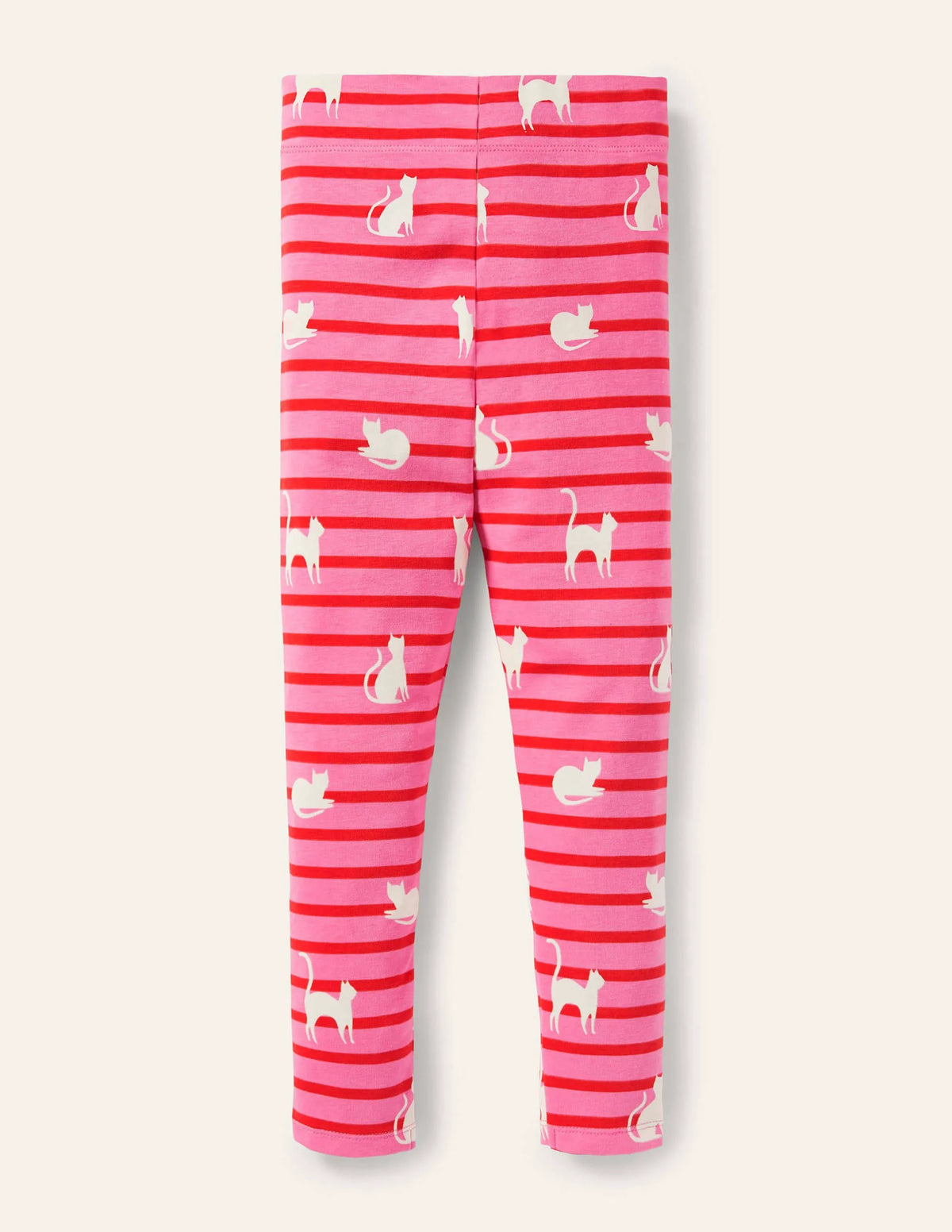 Fun Leggings-Pink/Red Glow-in-the-dark Cats