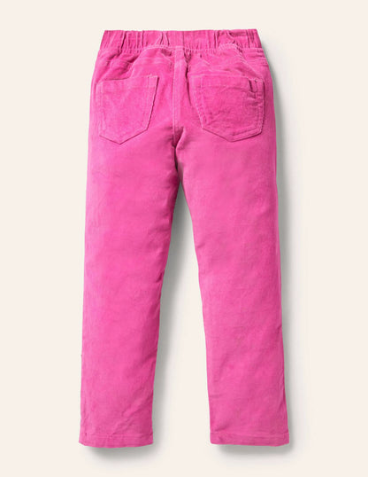 Cord Appliqué Leggings-Tickled Pink