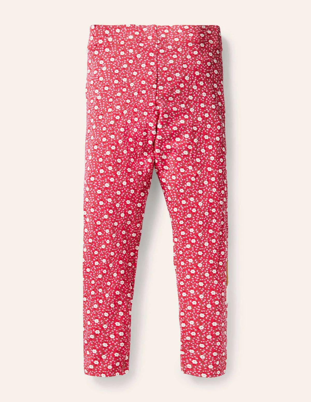 Fun Appliqué Leggings-Floral Ditsy Rose Deer