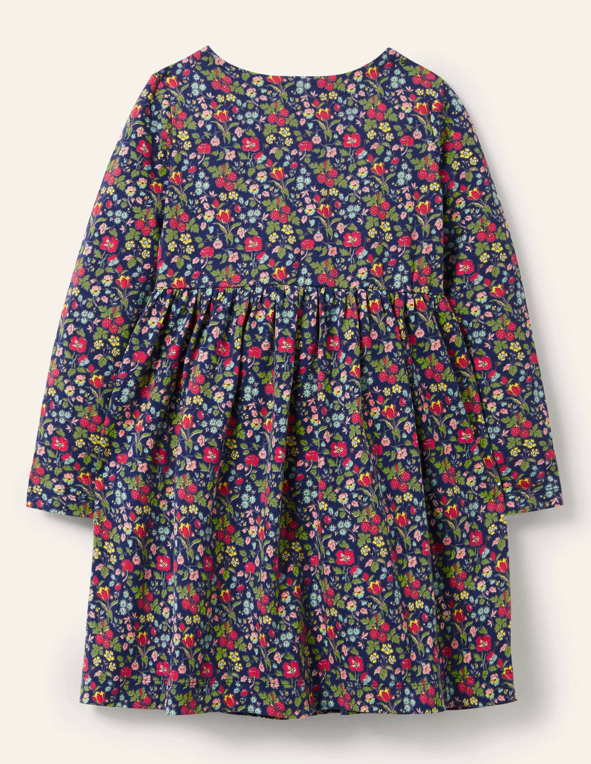 Long Sleeve Fun Jersey Dress-Starboard Autumn Berry Floral