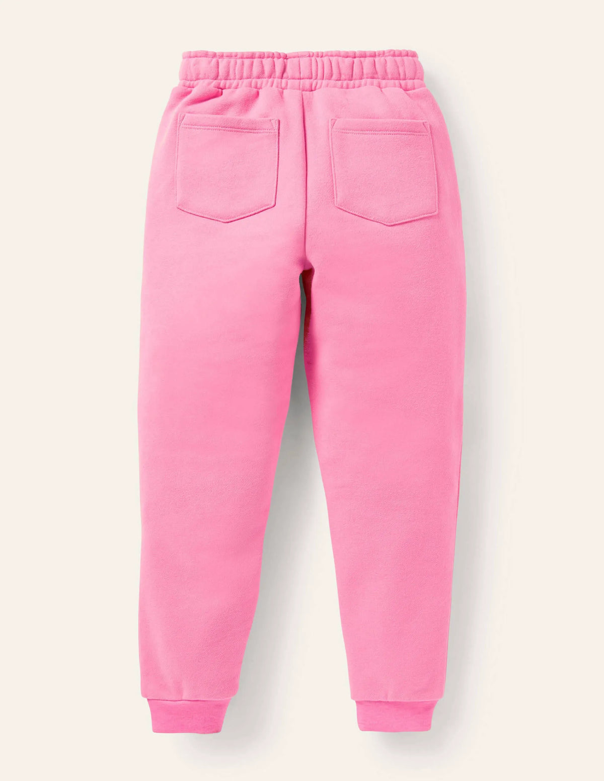 Cosy Appliqué Joggers-Bright Petal Pink Animals