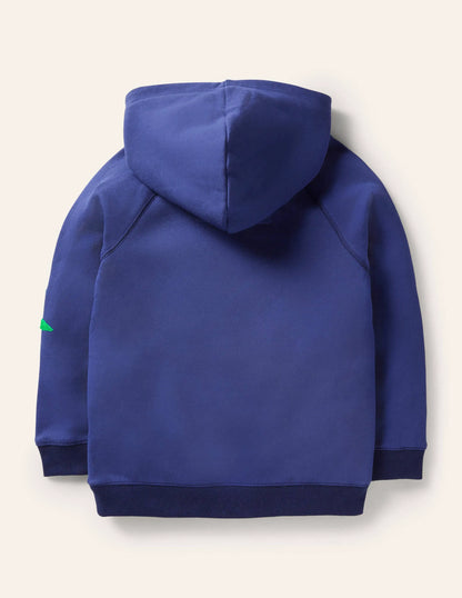 Appliqué Hoodie-Starboard Blue Stars