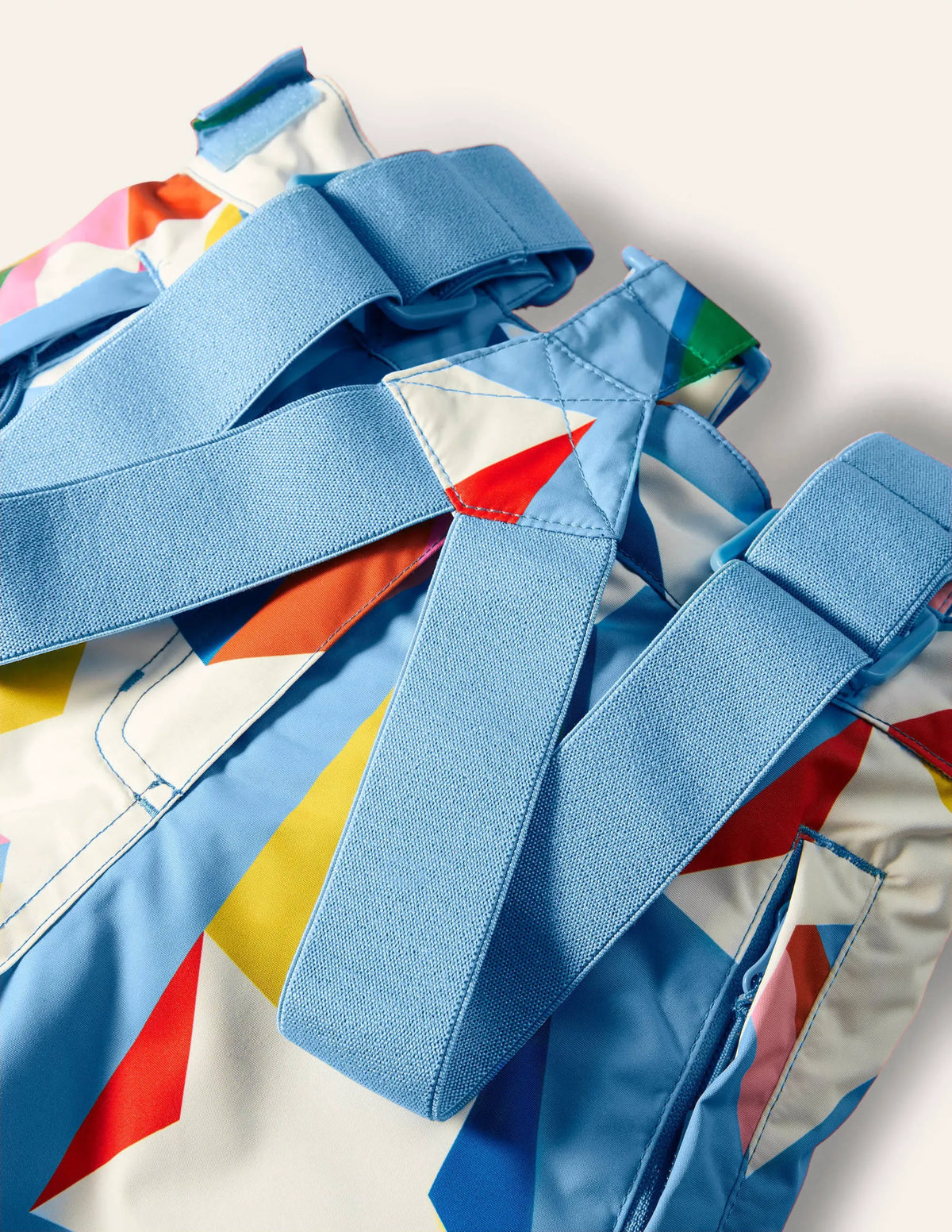 All-Weather Waterproof Pants-Surfboard Blue Rainbow Star