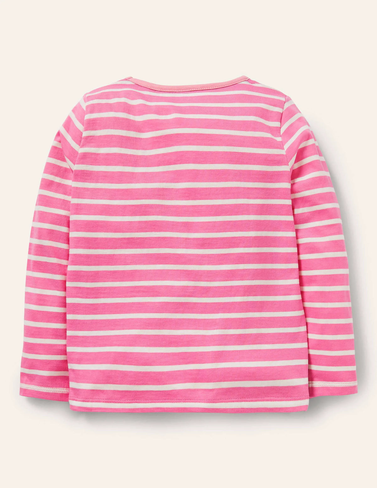 Big Appliqué T-shirt-Petal Pink/ Ivory Squirrel