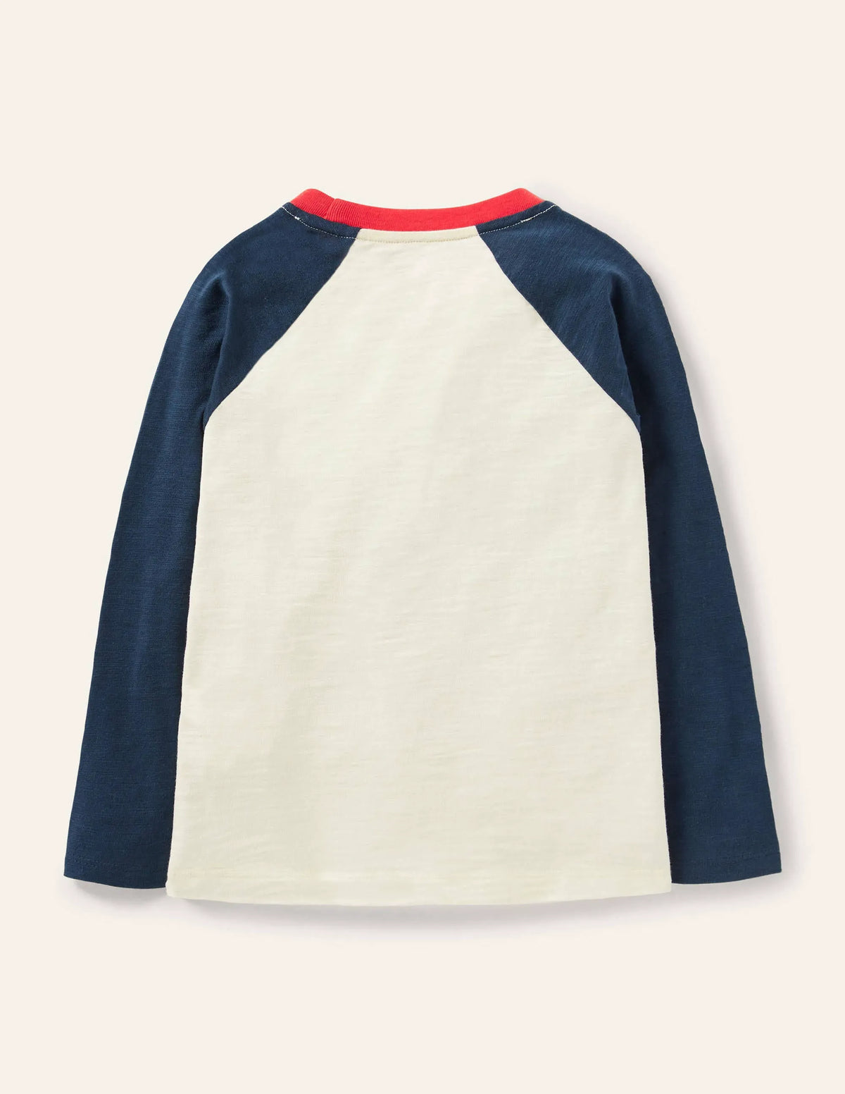 Textured Raglan T-shirt-Ivory Small But Brave