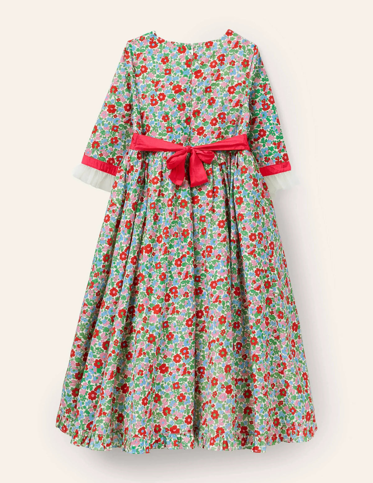 Floral Tiered Dress-Multi Vintage Bloom