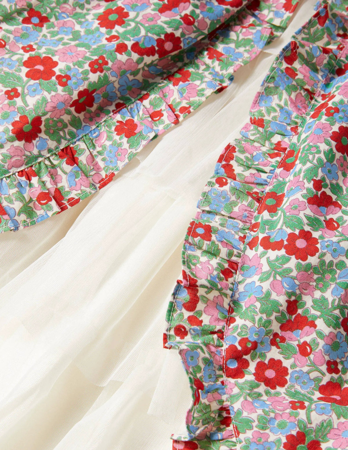 Floral Tiered Dress-Multi Vintage Bloom