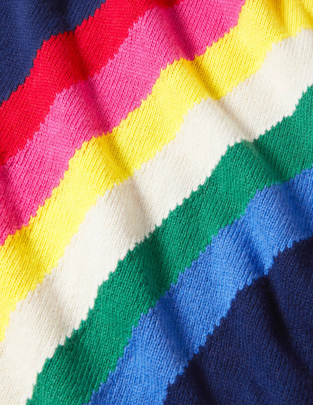 Horse Knitted Poncho-Starboard Blue Rainbow