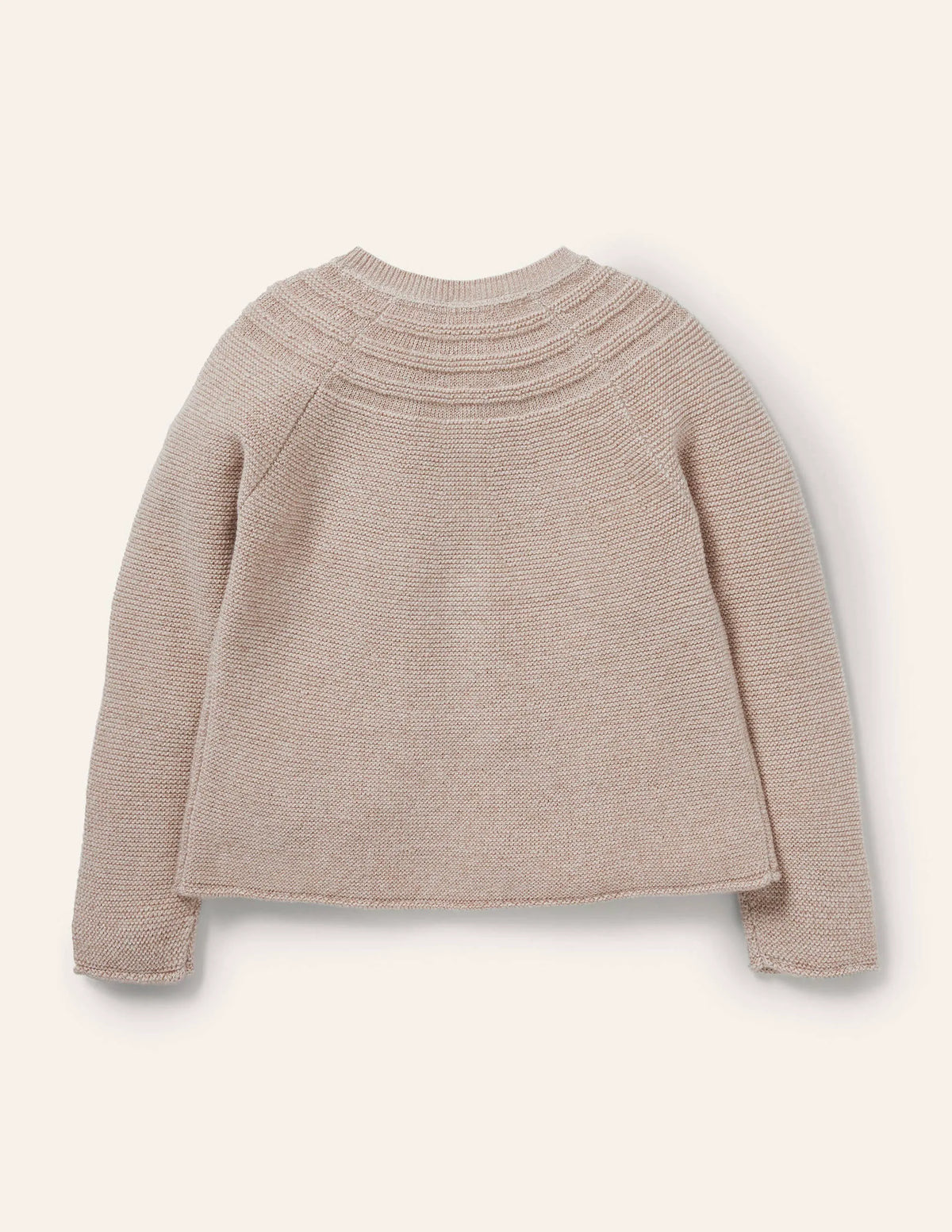 Cotton Cashmere Mix Cardigan-Gold Sparkle