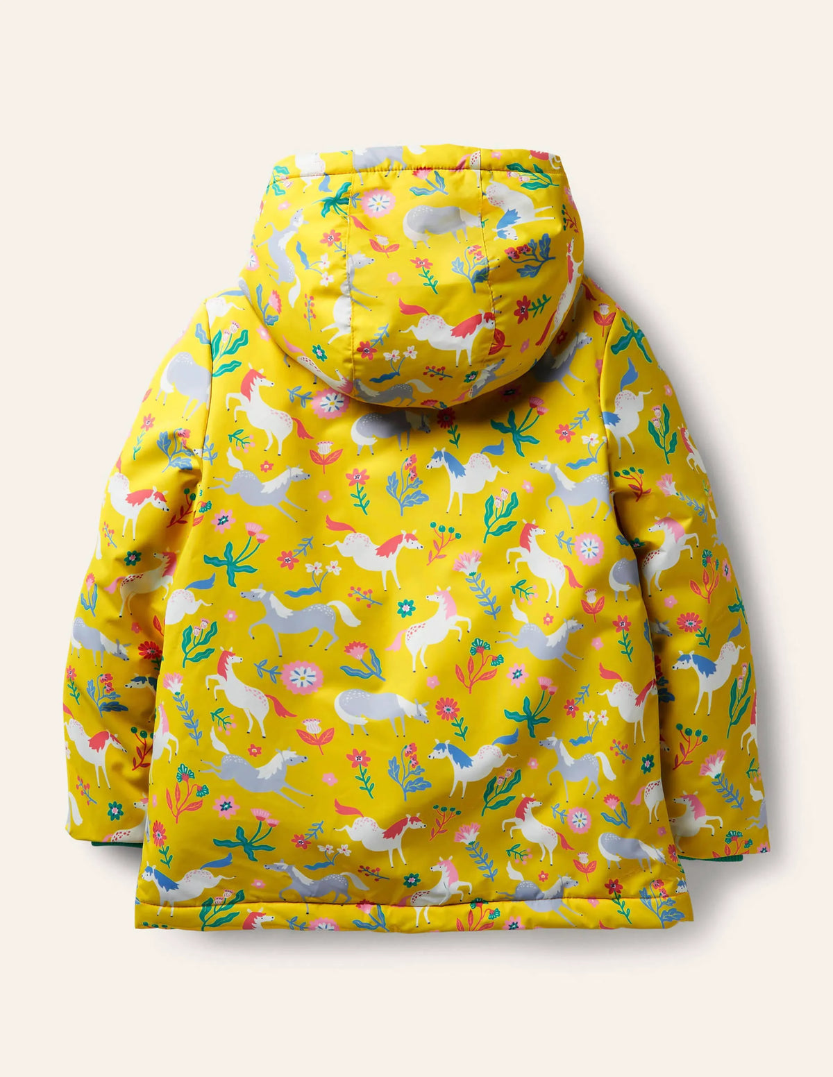 Sherpa Lined Anorak-Sweetcorn Yellow Ponies