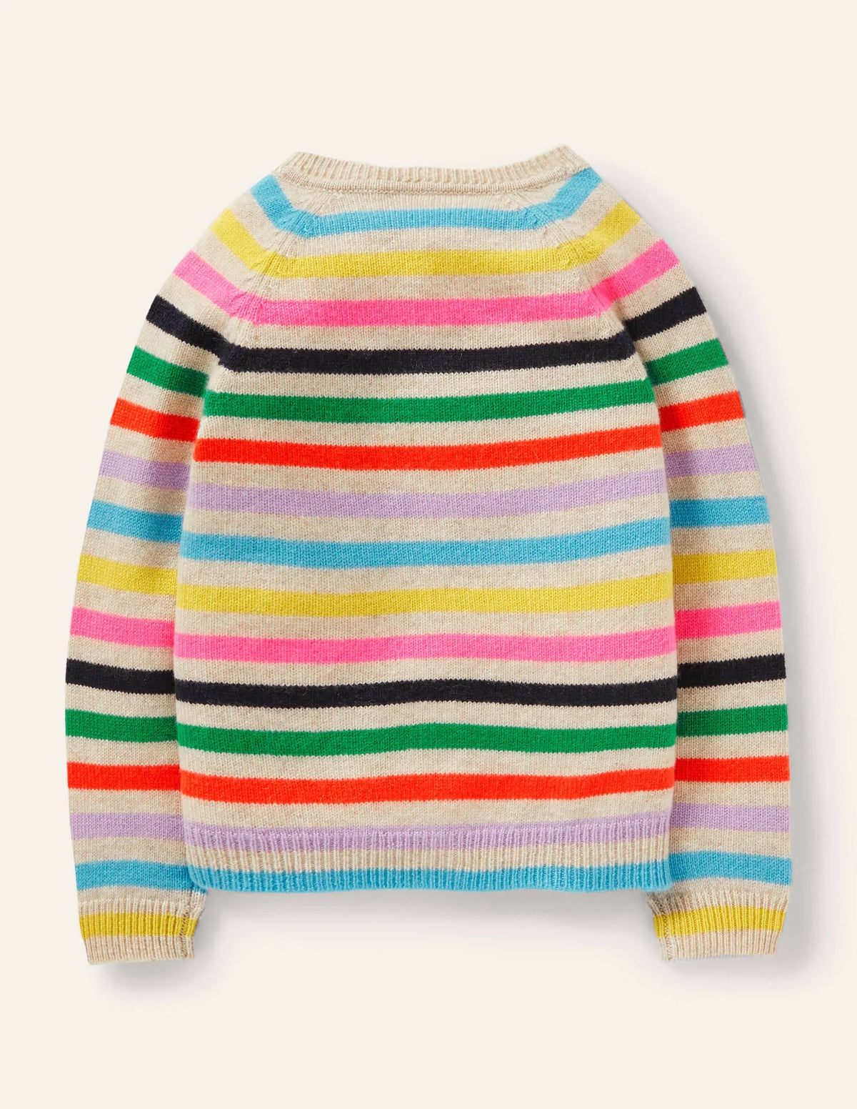 Cashmere Cardigan-Multi Stripe