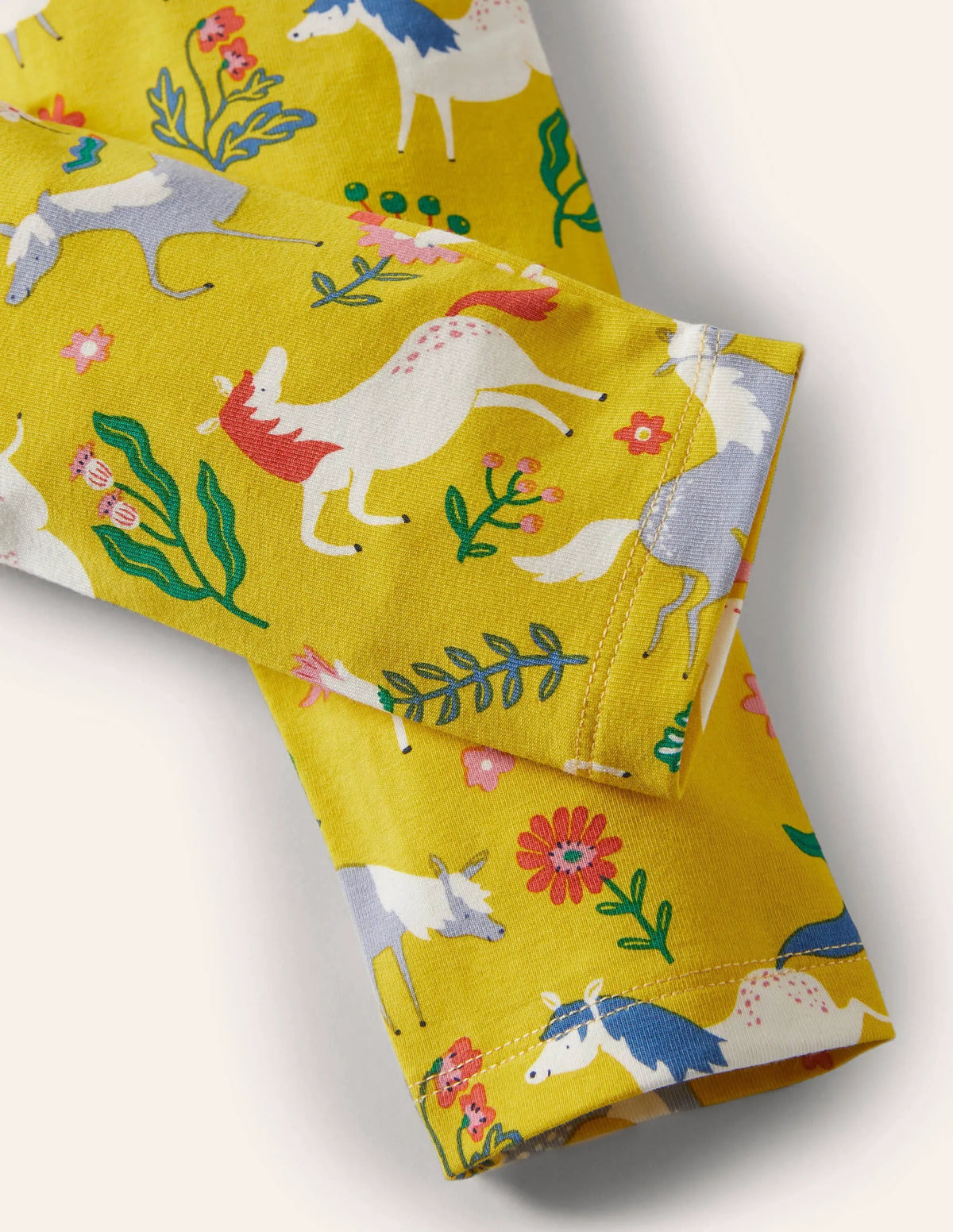 Fun Leggings-Sweetcorn Yellow Ponies