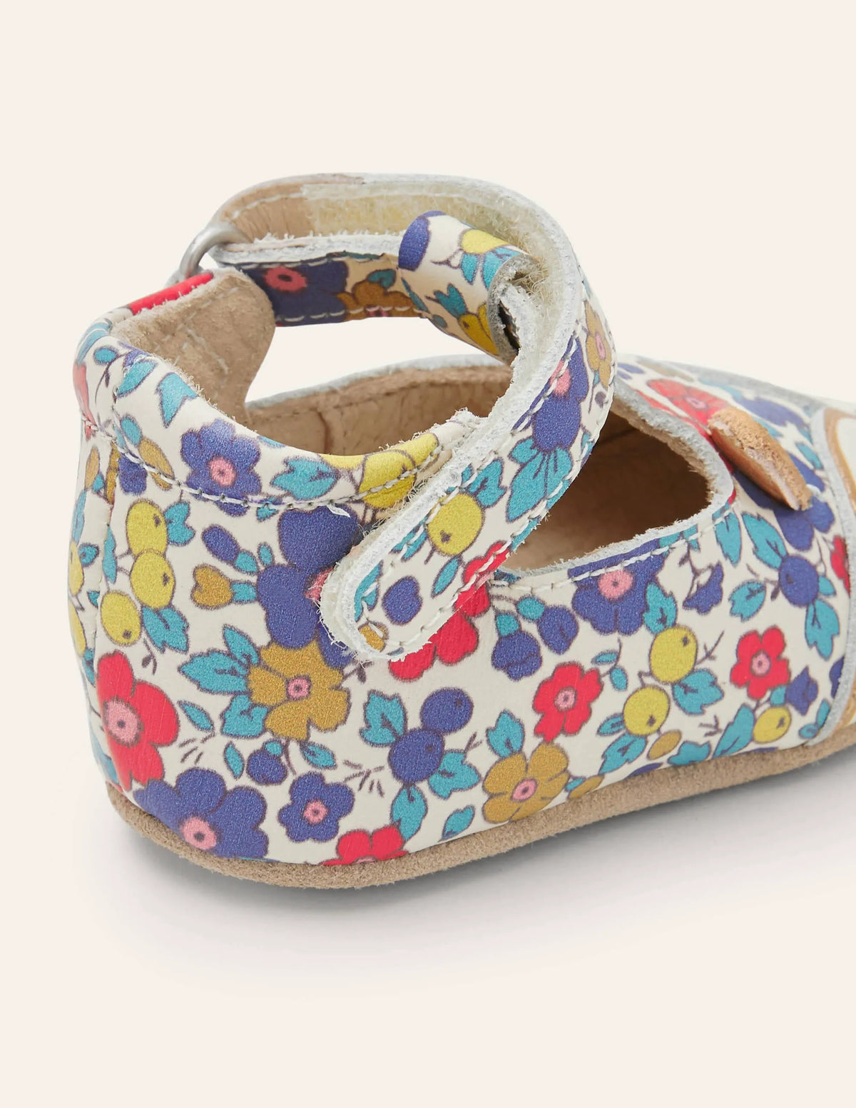 Novelty Leather Baby Shoes-Floral Fox