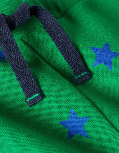 Warrior Knee Jersey Bottoms-Sapling Green Stars