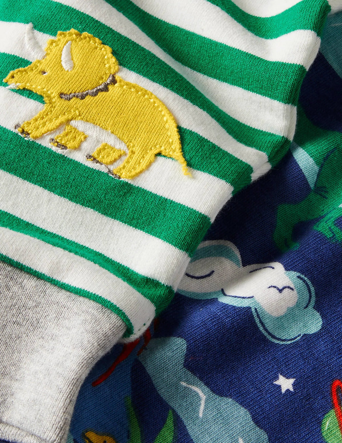 Body and Leggings Set-Starboard Blue Dinos