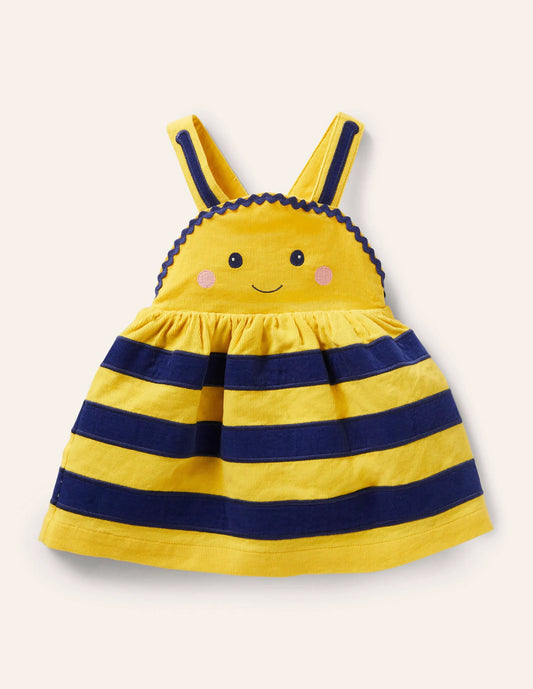 Novelty Cord Pinnie-Sweetcorn Yellow Bee