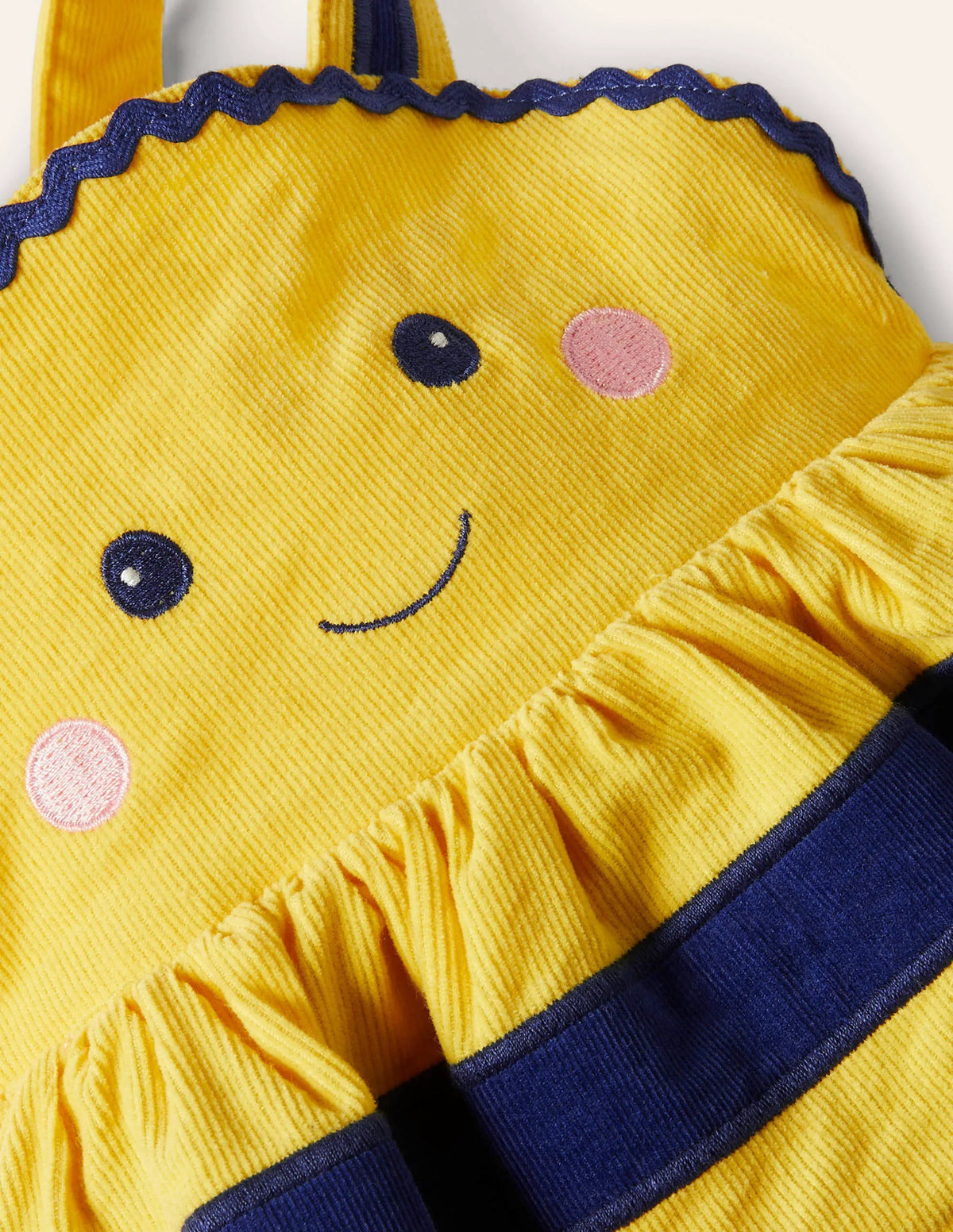 Novelty Cord Pinnie-Sweetcorn Yellow Bee