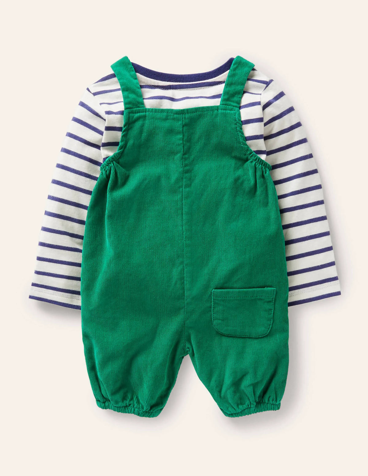 Fun Overalls Set-Highland Green Dino