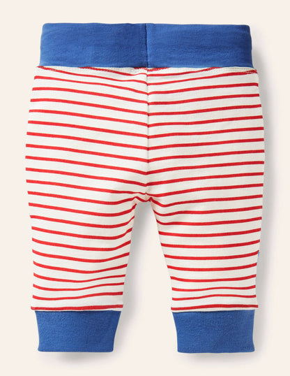 Novelty Appliqué Bottoms-Ivory/Rockabilly Red Vehicles