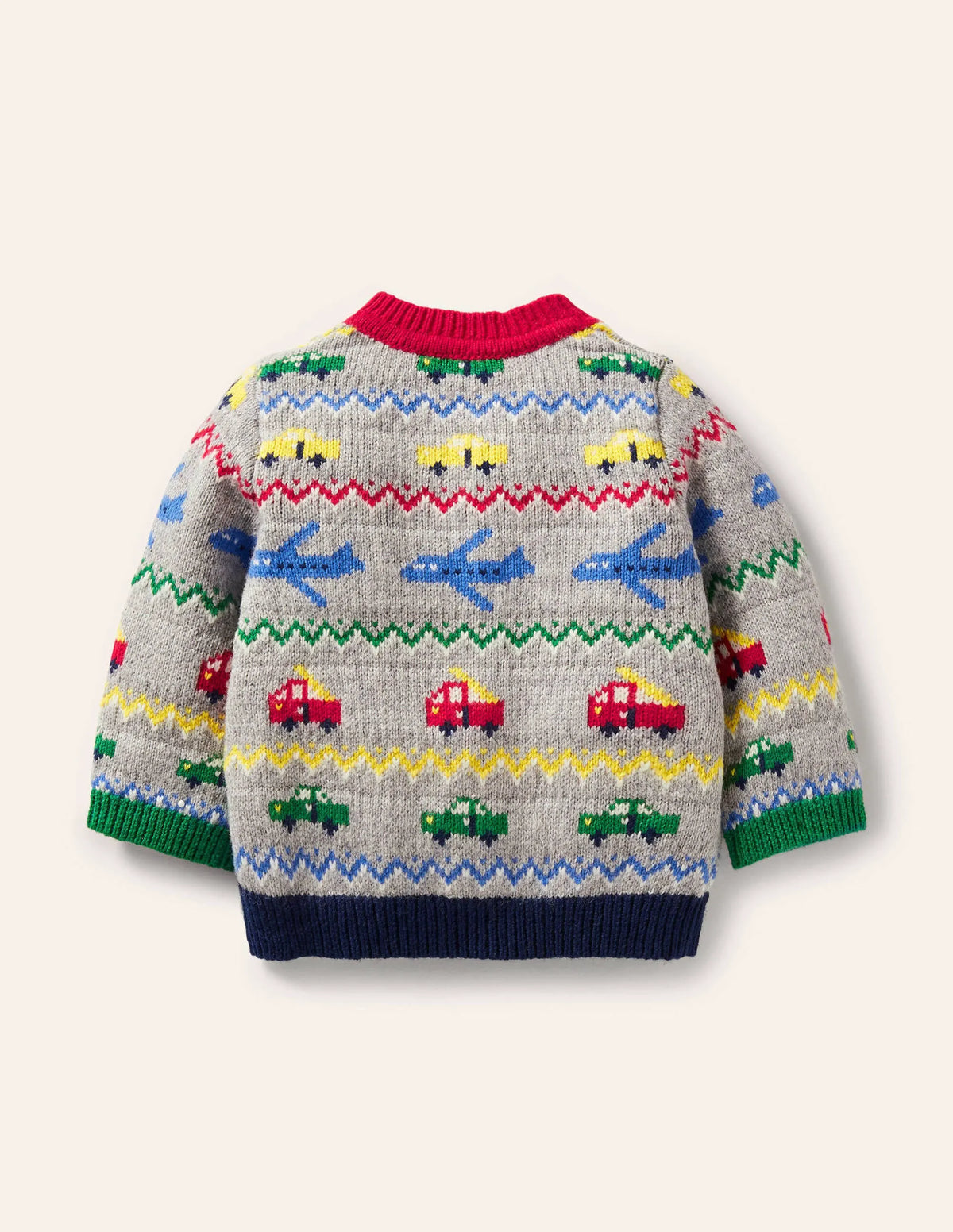 Fair Isle Cardigan-Grey Marl Vehicles