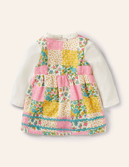 Patchwork Pinnie Set-Multi Patchwork Floral