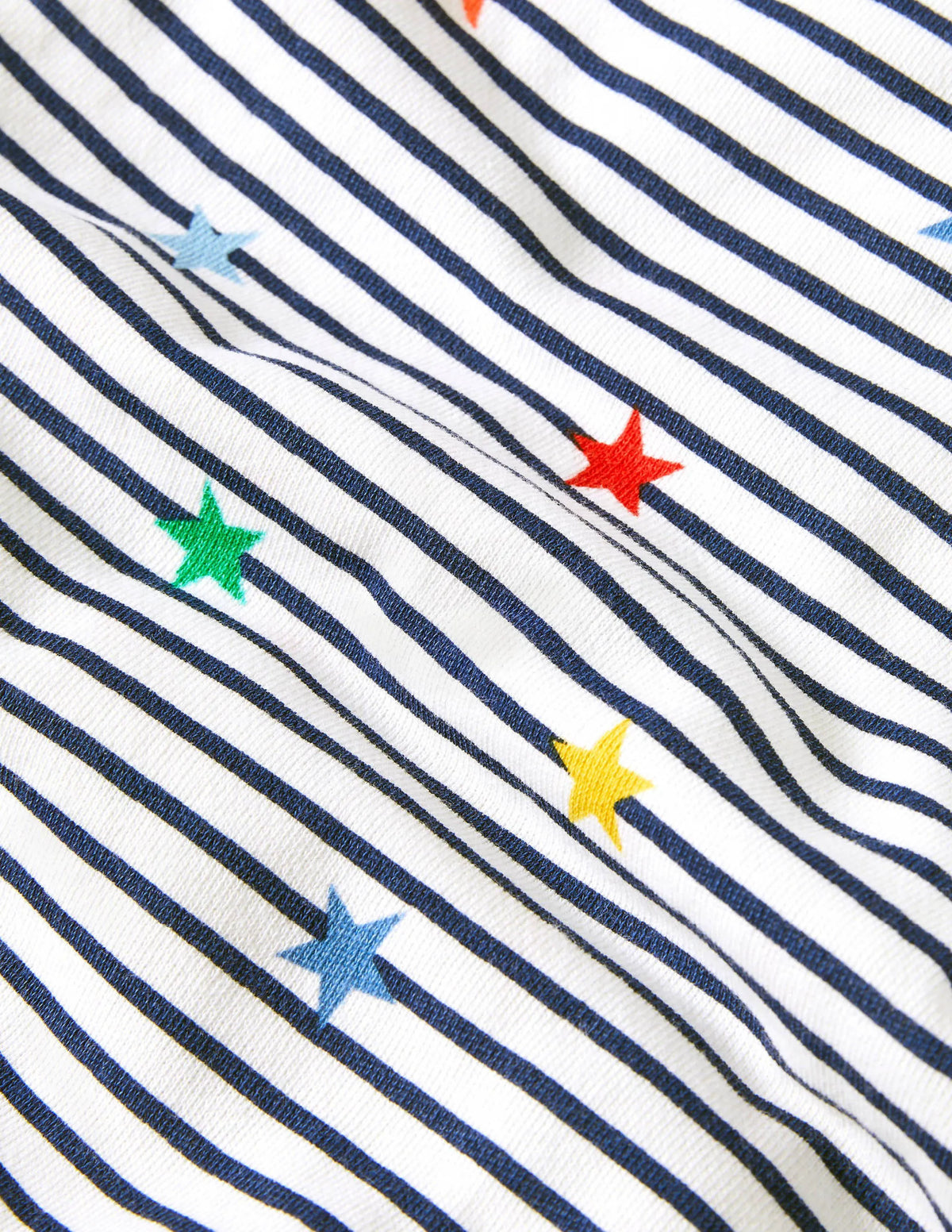 Organic Overalls Set-Multi Star Stripe