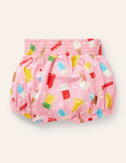 Printed Jersey Shorts-Pink Lemonade Ice Cream Spot
