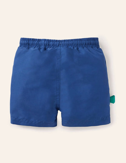 Fun Swim Trunks-Starboard Blue Fish