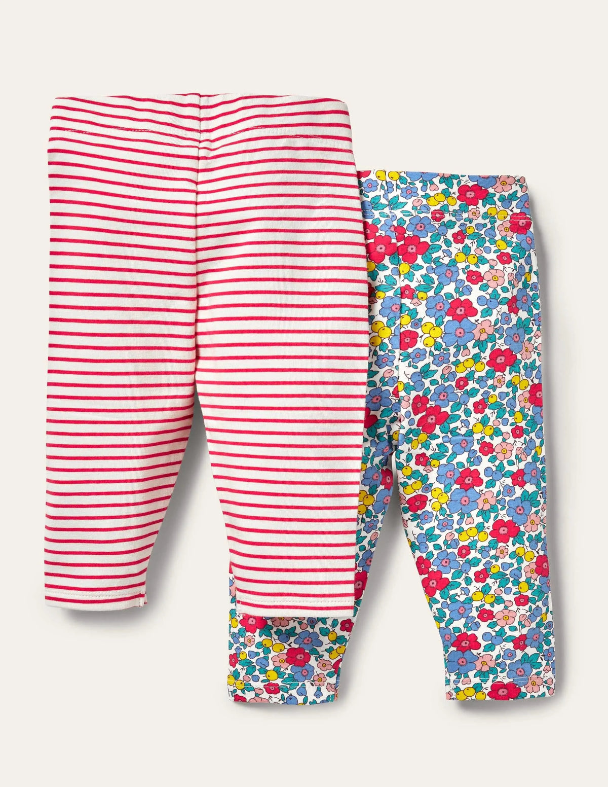Twin Pack Leggings-Multi Apple Blossom Floral