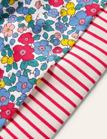 Twin Pack Leggings-Multi Apple Blossom Floral